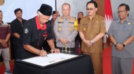Polres Blitar bersama Forkompimda dan perguruan pencak silat Blitar Raya gelar Silaturahmi