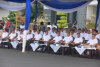 Dirdik Kodiklatal Brigjen TNI Marinir Fransisco Simanjorang hadiri Peringati Hari Armada ke-79