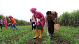 Wakapolresta Malang Kota AKBP Adhitya Pandji Anom, beserta Wakil Ketua Bhayangkari
