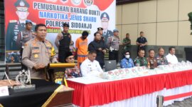 Polresta Sidoarjo lakukan pemusnahan BB Narkotika