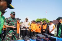 Kapolres Ponorogo AKBP Anton Prasetyo saat Apel Gelar Pasukan