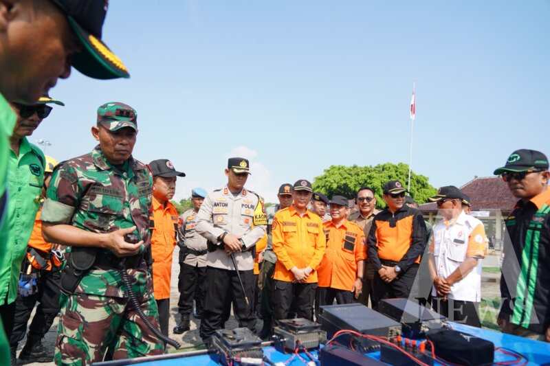 Kapolres Ponorogo AKBP Anton Prasetyo saat Apel Gelar Pasukan