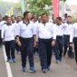 Dankodiklatal Letjen TNI Marinir Nur Alamsyah ikuti olahraga bersama