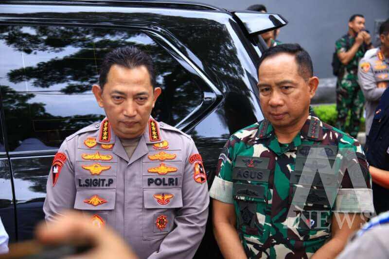 Kapolri Jenderal Listyo Sigit Prabowo dan Panglima TNI Agus Subiyanto
