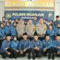 Kapolres Nganjuk AKBP Siswantoro bersama ASN Polres Nganjuk