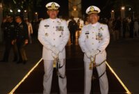 Dirdik Kodiklatal Brigjen TNI Marinir Francisco Simanjorang bersama Dankodikmar Kodiklatal Brigjen TNI Marinir Ahmad Fajar