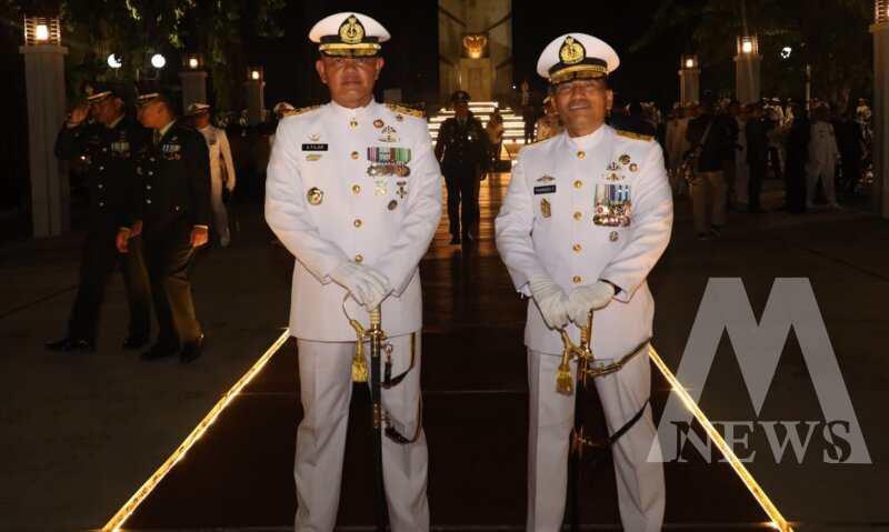 Dirdik Kodiklatal Brigjen TNI Marinir Francisco Simanjorang bersama Dankodikmar Kodiklatal Brigjen TNI Marinir Ahmad Fajar