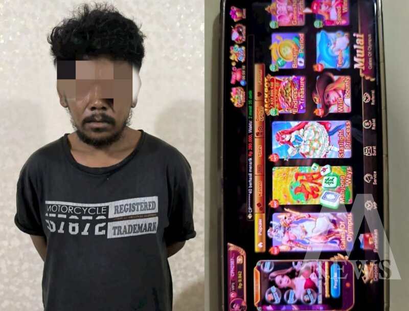Polisi tangkap pelaku judol beserta barang buktinya