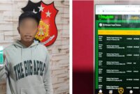 Polsek Krembangan tangkap pelaku judi online beserta barang buktinya