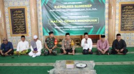 Kapolres Sumenep AKBP Henri Noveri Santoso dan Dandim 0827 Letkol Inf Yoyok Wahyudi kunjungi Ponpes Al-Amien Tegal Putri