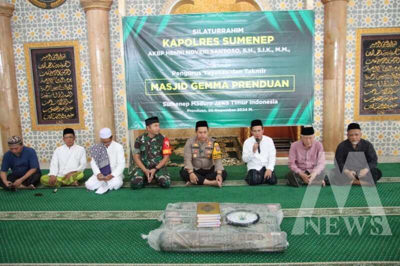 Kapolres Sumenep AKBP Henri Noveri Santoso dan Dandim 0827 Letkol Inf Yoyok Wahyudi kunjungi Ponpes Al-Amien Tegal Putri