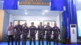 Dankodiklatal Letjen TNI Marinir Nur Alamsyah hadiri peresmian lapangan tembak Berfin Tambunan