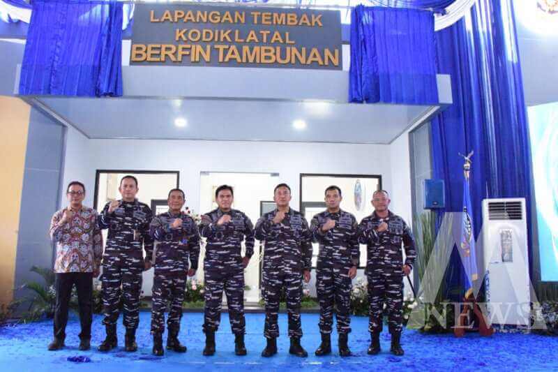 Dankodiklatal Letjen TNI Marinir Nur Alamsyah hadiri peresmian lapangan tembak Berfin Tambunan