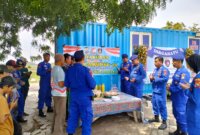 Satpolairud Polresta Sidoarjo gelar tasyakuran bersama nelayan di pos pantau sungai Tlocor