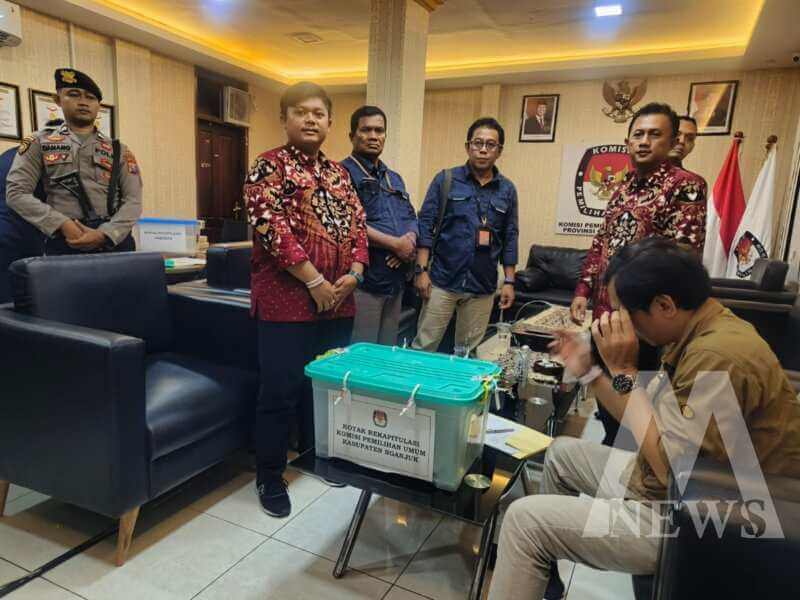 Polres Nganjuk kawal kotak rekapitulasi Model-D ke KPU