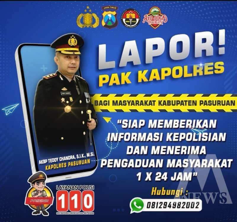 Kapolres Pasuruan AKBP Teddy Chandra