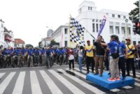 Dankodiklatal Letjen TNI Marinir Nur Alamsyah lepas peserta Sunset Funbike