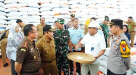 Satgas Pangan Polres Madiun dan Forkopimda sidak pasar