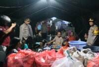 Polres Mojokerto Kota beri bantuan warga dan dirikan posko tanggap bencana