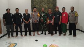 Kapolsek Ngraho Iptu Sutaryanto ngopi bersama BKP Kecamatan Ngraho