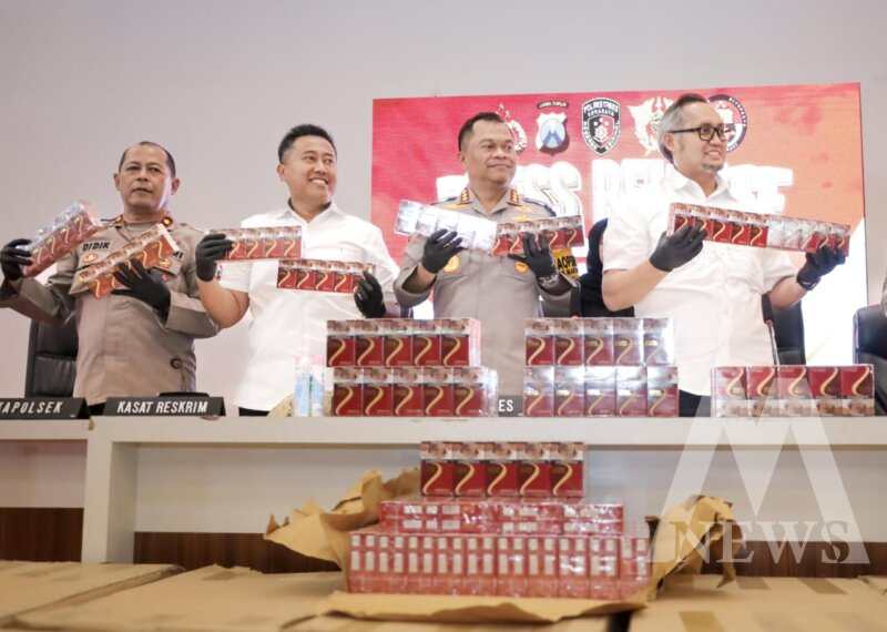Polrestabes Surabaya tangkap pelaku beserta barang buktinya