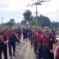 Tim Kodiklatal ikuti gerak jalan Mojokerto – Surabaya