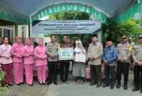 Kapolres Nganjuk AKBP Siswantoro resmikan bedah rumah baru