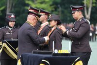 Pelantikan 100 Perwira Remaja Jalur SIPSS Batalyon Ksatria Sadacara