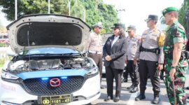Polres Kediri Kota AKBP Bramastyo Priaji gelar apel pasukan di hadiri Pj Walikota Kediri Dr. Ir. Zanariah