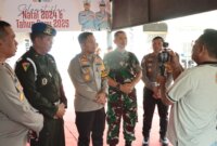 Kapolres Nganjuk AKBP Siswantoro dan Forkopimda cek Pospam dan posyan jelang Nataru