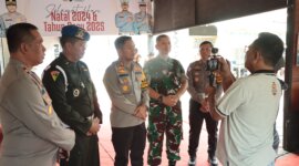 Kapolres Nganjuk AKBP Siswantoro dan Forkopimda cek Pospam dan posyan jelang Nataru