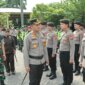 Kapolres Nganjuk AKBP Siswantoro saat Apel Gelar Pasukan Operasi Lilin Semeru
