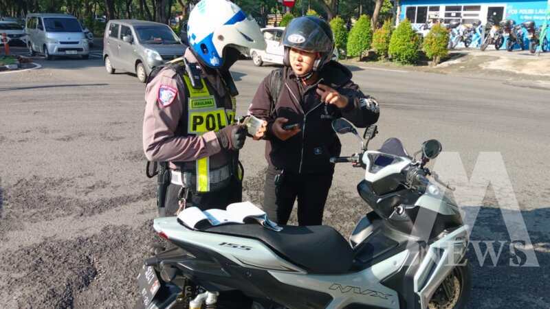 Polrestabes Surabaya tindak motor gunakan knalpot non Spektek