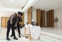Polres Pelabuhan Tanjung Perak sterilisasi gereja