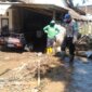 Polsek Tlogosari bersama TNI dan BPBD kerja bakti pasca banjir dan tanah longsor