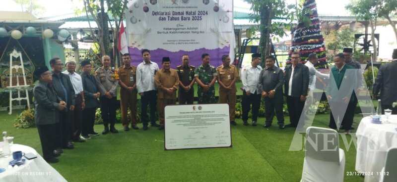 Kapolsek Bojonegoro Kota AKP Agus Elfauzi hadiri Deklarasi Damai Natal dan Tahun Baru