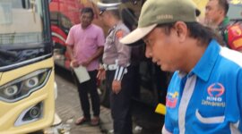 Satlantas Polres Tanjung Perak gelar rampchek dan tes urine