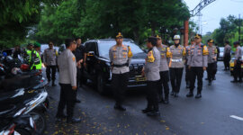 Kapolres Ngawi AKBP Dwi Sumrahadi Rakhmanto pantau perbatasan Jatim - Jateng