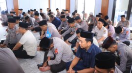 Pengajian dan Doa Bersama di Masjid Miftahul Huda Polres Ngawi
