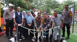 Kapolres Blitar AKBP Wiwit Adisatria resmikan Taman Lalulintas