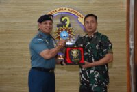 Dankodiklatal Letjen TNI Marinir Nur Alamsyah sambut Courtesy Call Gubernur AAL Laksda TNI Dato Rusman