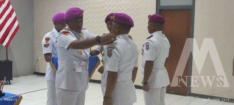 Dankodikmar Kodiklatal Brigjen TNI Marinir Ahmad Fajar pimpin sertijab Wadan Kodikmar