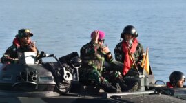 Siswa Dikmaba dan Dikmata Marinir Lattek Wira Jala Yudha