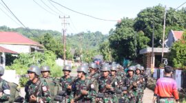 Siswa Dikmata PK 44/2 Satdik-4 Manado latihan teknis ketahanan mars