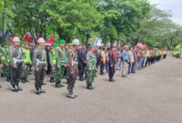 Apel pengamanan pertandingan sepakbola Persibo vs Rans Nusantara FC