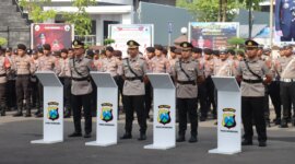 Upacara sertijab Wakapolres dan Kasat Lantas