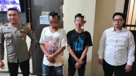 Polisi tangkap tersangka beserta barang buktinya