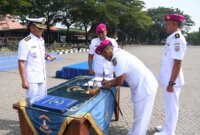 Danpuslatdiksarmil Kodiklatal Kolonel Laut (P) Musleh Yadi pimpin sertijab