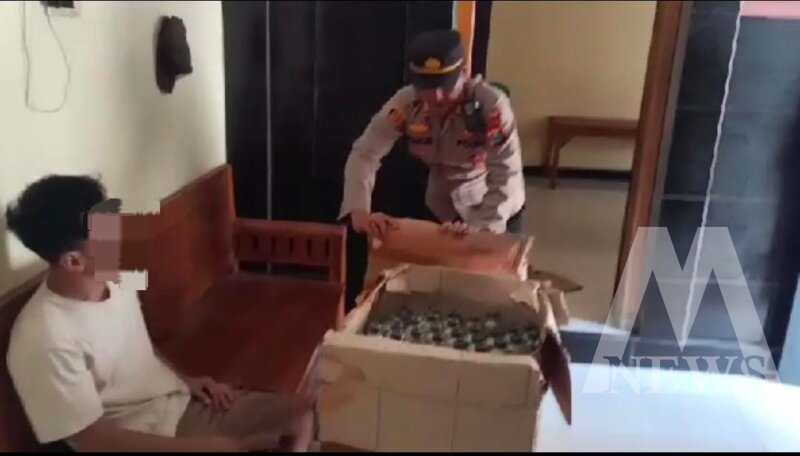 Polsek Pace gelar razia Miras