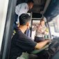 Satlantas Polres Probolinggo rampcheck bus Pariwisata